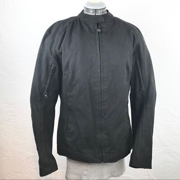 Speed & Strength black canvas motorcycle jacket-L - Picture 1 of 8